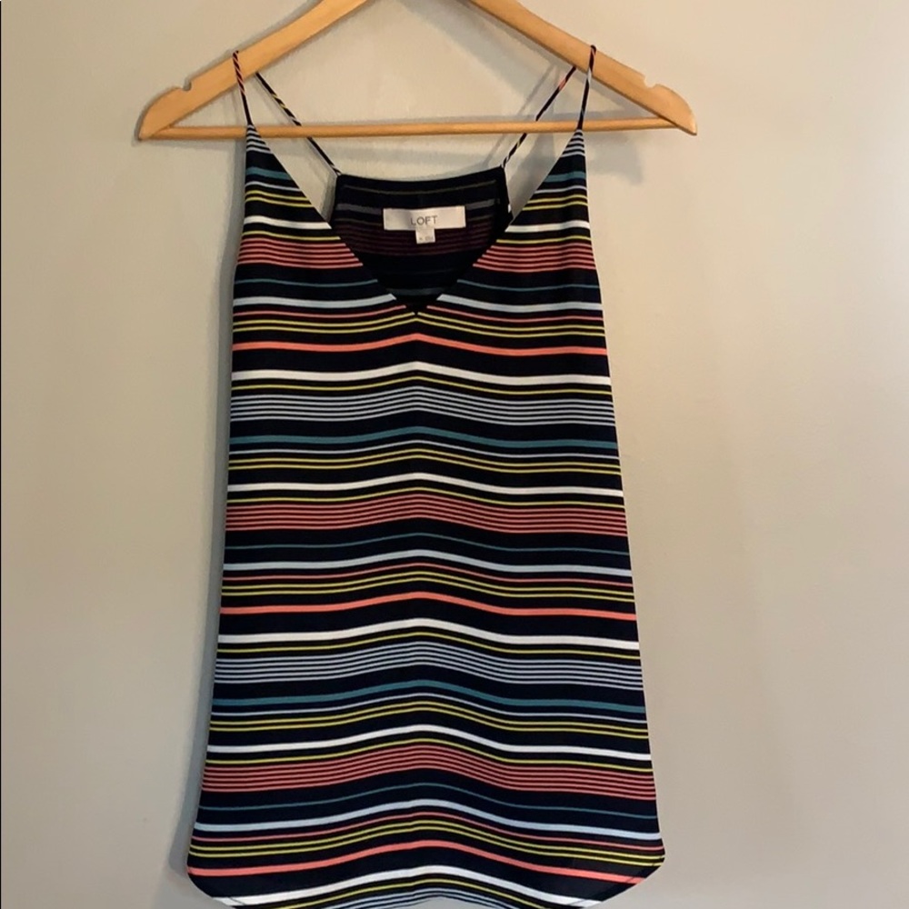 Loft striped tank top/shell